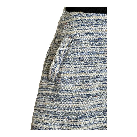 Loft blue tweed lined A line mini pull on skirt size XS - Picture 10 of 10
